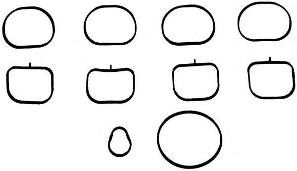 Прокладка колектора EX FIAT DOBLO 1.4 10-, PUNTO 1.4 09- OPEL COMBO 1.4 12-