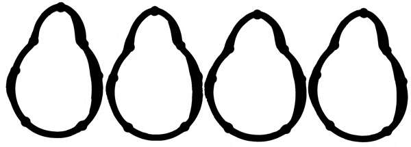 Комплект прокладок, впускний колектор