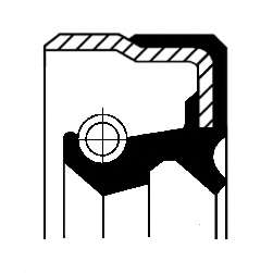 Сальник штока кулисы АКПП MB Sprinter 96-06 (12x18x5.6)