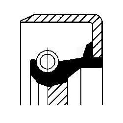 Сальник распредвала (передний) Fiat Doblo/Scudo/Citroen Jumpy/Peugeot Expert 1.6 95- (40x56x7)