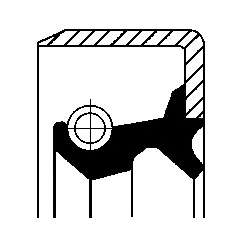 Сальник штока кулисы КПП BMW (15x21x5/7)