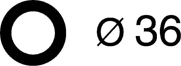 Прокладка коллектора впускного Citroen Berlingo/Peugeot Expert 1.6 HDI 05- (d=36mm)