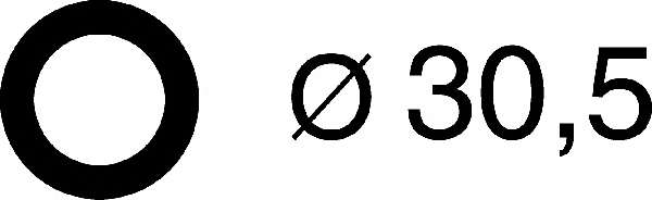 Прокладка коллектора впускного Citroen Berlingo/Peugeot Expert 1.6 HDI 05- (d=30.5mm)