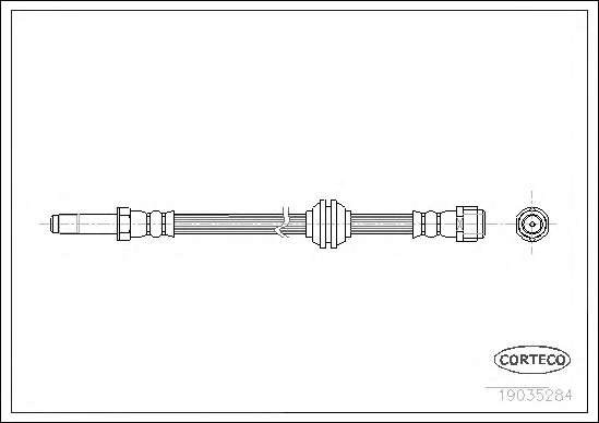 Шланг тормозной (передний) MB Vito (W639) 03-