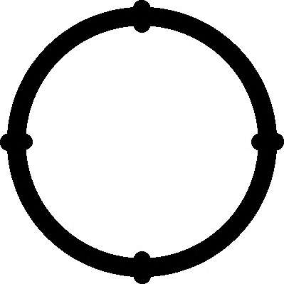 Прокладка коллектора впускного VW Polo 1.2i 02-07