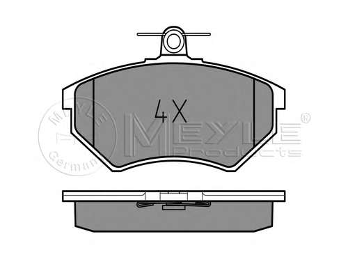 Колодки тормозные (передние) VW Caddy II/Golf II-IV/Passat -04