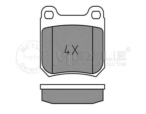 Колодки тормозные (задние) Opel Omega A/B