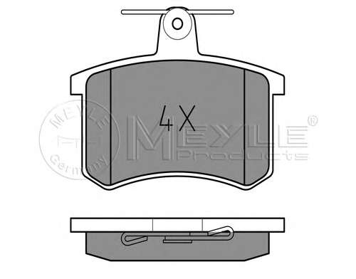 Колодки тормозные (задние) Audi A4 -00/A6 -97