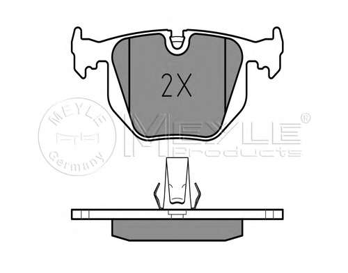 Колодки тормозные (задние) BMW 3 (E46)/5 (E39)/7 (E38)/X3 (E83)/X5 (E53) 94-