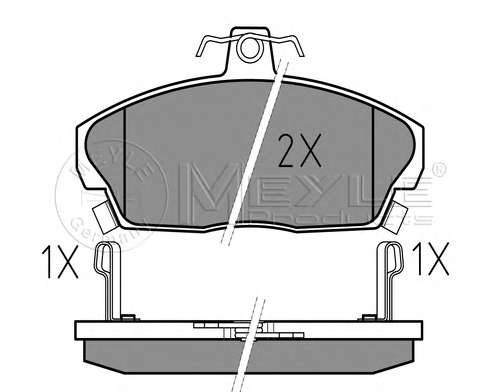 Колодки тормозные (передние) Honda Civic VI/VII -05