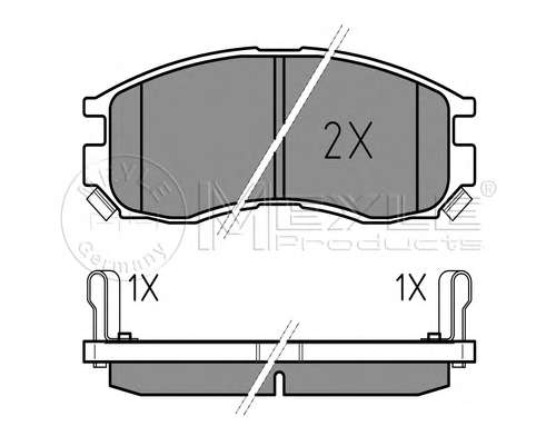 Колодки тормозные (передние) Mitsubishi Colt 90-96/Galant/Lancer 88-04/Space Wagon 91-98
