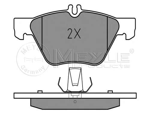 Колодки тормозные (передние) MB E-class (W210) 95-02 (ATE)