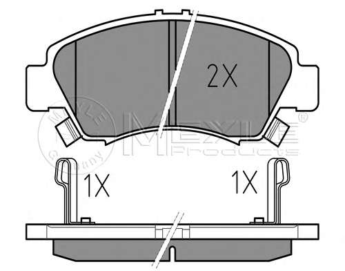 Колодки тормозные (передние) Honda Civic 91-01