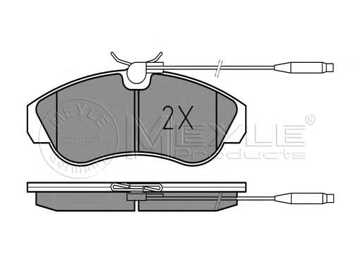 Колодки тормозные (передние) Fiat Ducato 94- R16