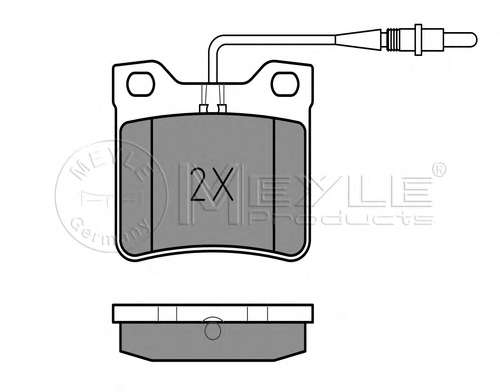 Колодки тормозные (задние) MB Vito (W638) TDI 96- (Ate)