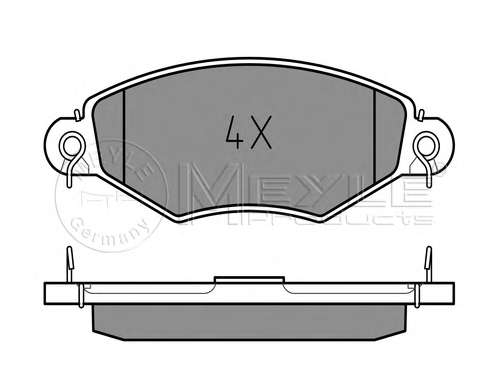 Колодки тормозные (передние) Renault Kangoo 98- (Bosch)