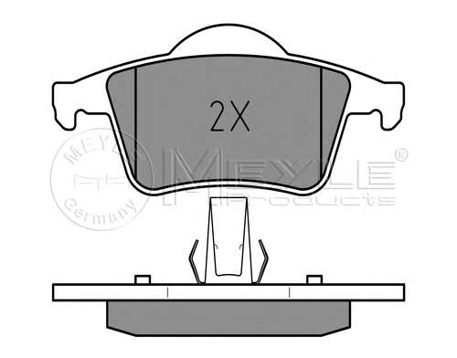 Колодки тормозные (задние) Volvo S60 00-10/S70 97-00/S80 98-06/V70 95-08/XC70 Cross Country 97-07