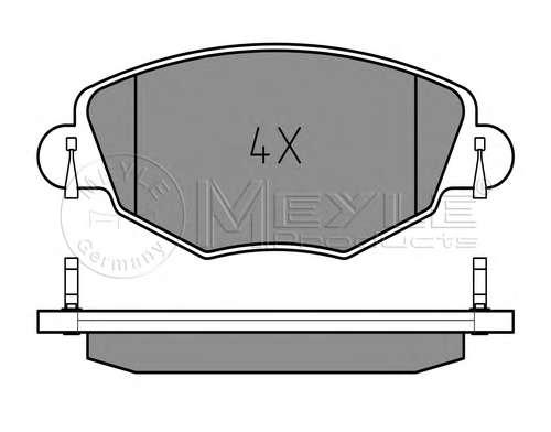 Колодки тормозные (передние) Ford Mondeo III 00-07 (Bosch)