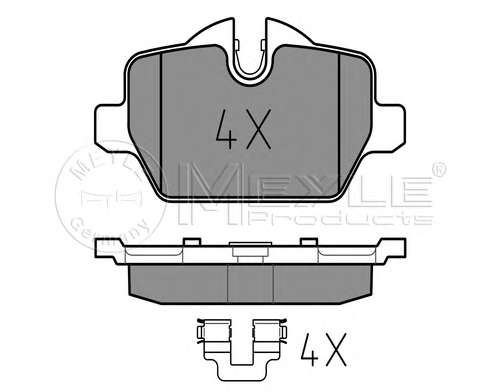 Колодки тормозные (задние) BMW 3 (E90-E92) 05-12 (TRW)