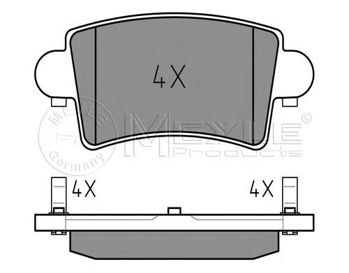 Колодки тормозные (задние) Renault Master 98-