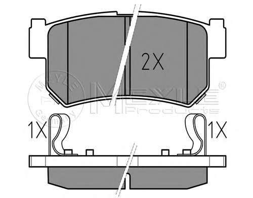 Колодки тормозные (задние) Daewoo Rexton/Ssangyong Rexton 02-/Actyon 05-/Korando 97-06