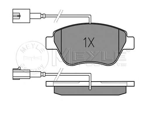 Колодки тормозные (передние) Fiat Doblo/Citroen Nemo/Peugeot Bipper 08- (Bosch)
