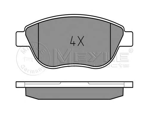 Колодки тормозные (передние) Citroen Berlingo/Fiat Doblo 01- (Bosch)