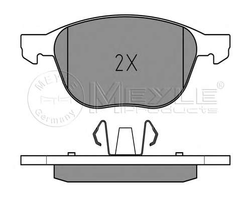 Колодки тормозные (передние) Ford Focus II-III/Kuga/Connect/Mazda 3/5/Volvo C30/C70/S40 03-