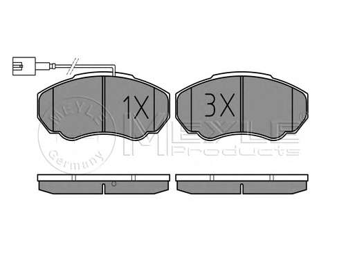Колодки тормозные (передние) Citroen Jumper/Fiat Ducato/Peugeot Boxer 02- R15