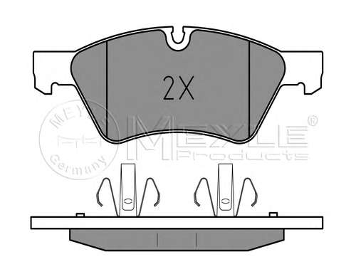 Колодки тормозные (передние) MB E-class (W211)