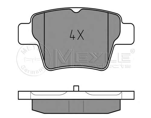 Колодки тормозные (задние) Citroen C4/Peugeot 307 00- (Bosch) Q+