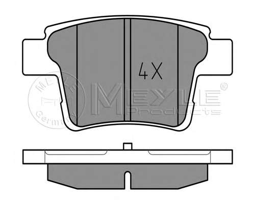 Колодки тормозные (задние) Ford Mondeo III 1.8-2.2 00-09