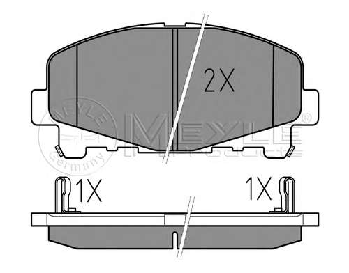 Колодки тормозные (передние) Honda Accord VIII 07-/IX 12- (Akebono)