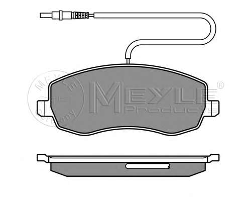Колодки тормозные (передние) Citroen C8/Peugeot 807 2.0/2.2 HDi 06-