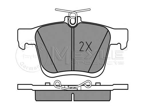 Колодки тормозные (задние) Audi A3/VW Golf 12-/Touran/Passat B8 14-/Skoda Karoq 17-/Octavia 20-
