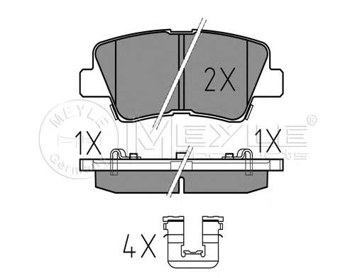 Колодки тормозные (задние) Kia Sportage/Ceed/Rio/Optima/Hyundai Accent/i10/i20/i30/i40/Elantra 10-