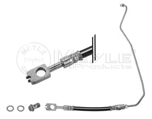 Шланг тормозной (задний) Audi A6/Skoda SuperB/VW Passat 97-08 (L) (L=450mm)