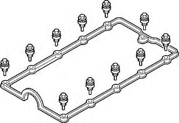 Прокладка крышки клапанов VW Golf V/Passat 2.0 TDI 05-13, AZV/BKD/BKP/BMA/BVE/BWV (к-кт)