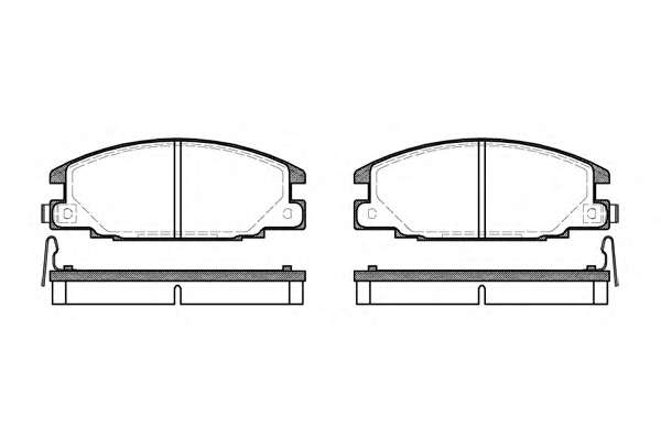 Комплект тормозных колодок, дисковый тормоз