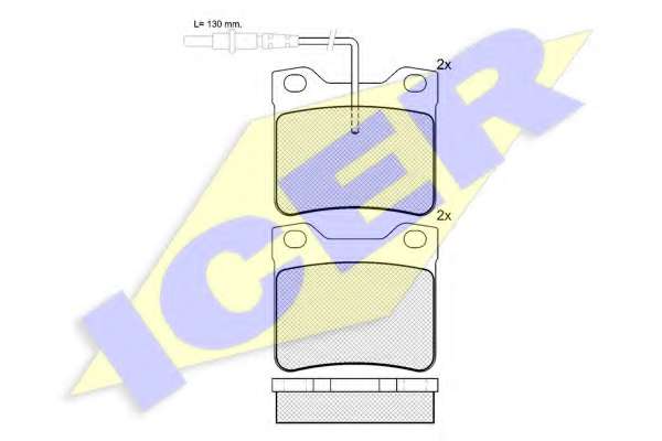 Комплект тормозных колодок, дисковый тормоз