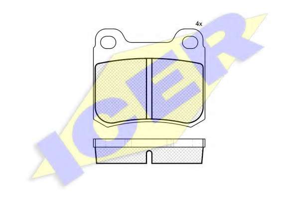 Комплект тормозных колодок, дисковый тормоз