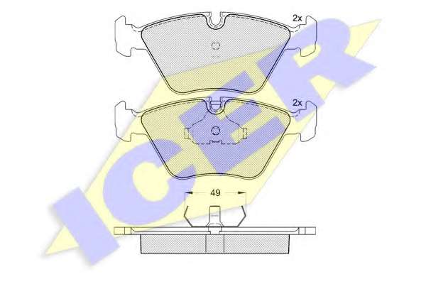 Комплект тормозных колодок, дисковый тормоз