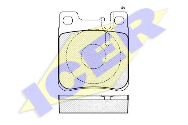 Комплект тормозных колодок, дисковый тормоз