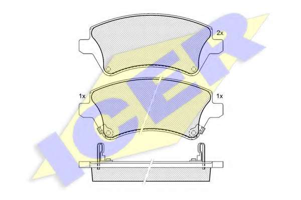 Комплект тормозных колодок, дисковый тормоз