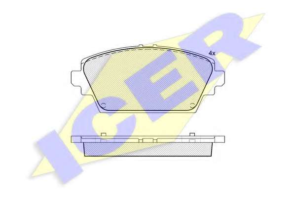 Комплект тормозных колодок, дисковый тормоз