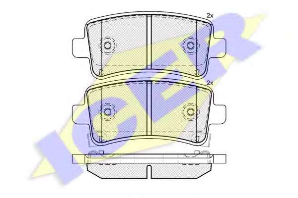 Комплект тормозных колодок, дисковый тормоз