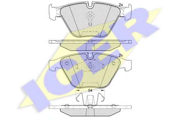 Комплект тормозных колодок, дисковый тормоз