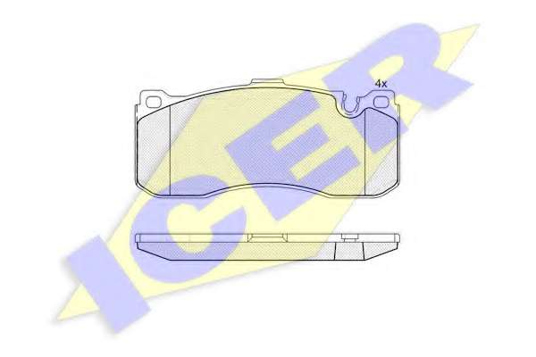 Комплект тормозных колодок, дисковый тормоз