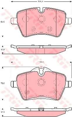 Комплект тормозных колодок, дисковый тормоз