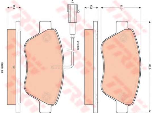Комплект тормозных колодок, дисковый тормоз